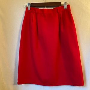 Vintage Rhodes Collection red skirt with pockets!